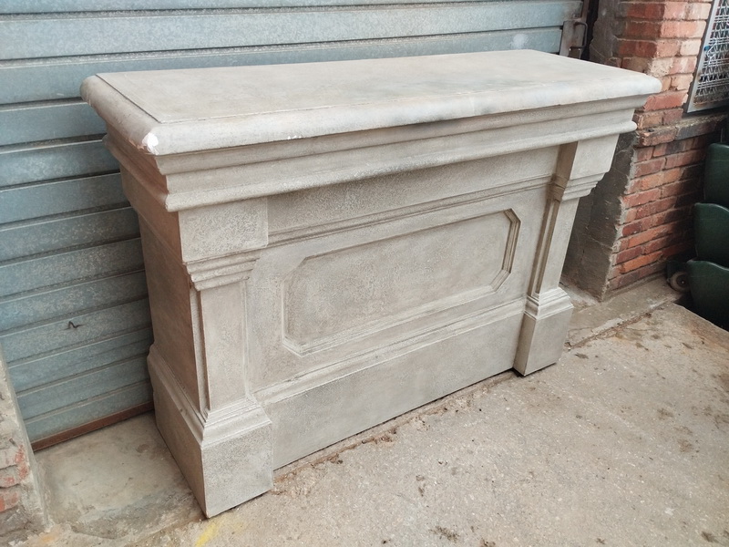 altar repisa piedra ficticio madera porex 112x159x53 2u